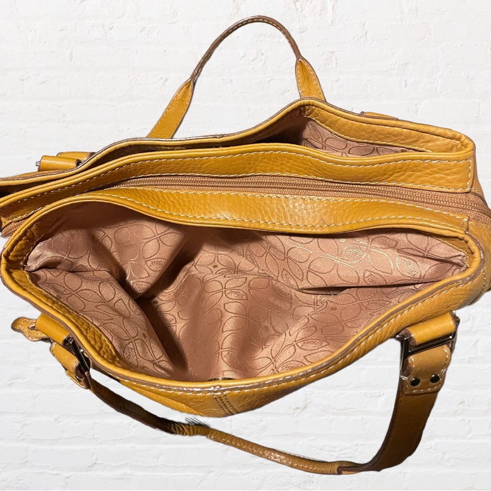 FOSSIL | Genuine Pebbled Leather | Blackburn Satchel Handbag - Picture 9 of 15